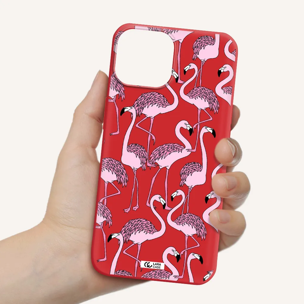 Flamingo Apple iPhone 13 mini Silicone Imperial Red Case