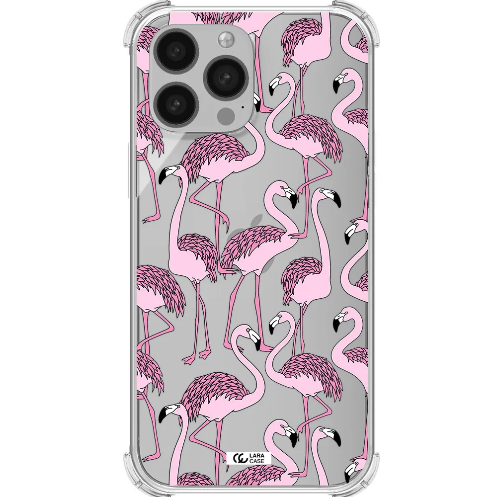 Flamingo Apple iPhone 13 Pro Clear PC Case