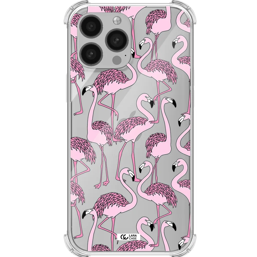 Flamingo Apple iPhone 13 Pro Max Clear PC Case