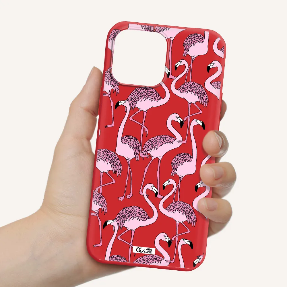 Flamingo Apple iPhone 13 Pro Max Silicone Imperial Red Case