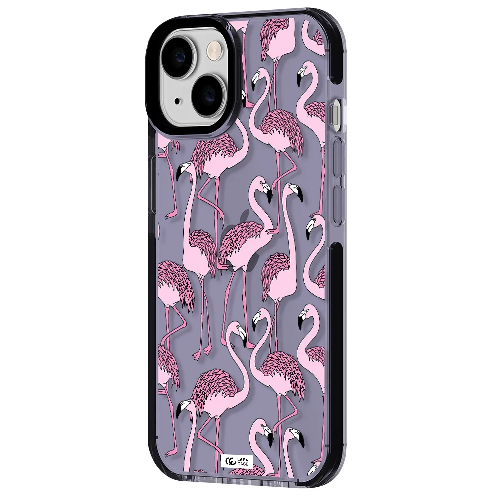 Flamingo Apple iPhone 14 impact Lilac Case