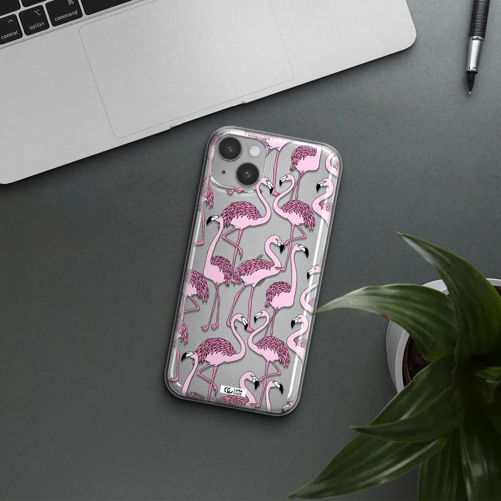 Flamingo Apple iPhone 14 plus Clear TPU Case