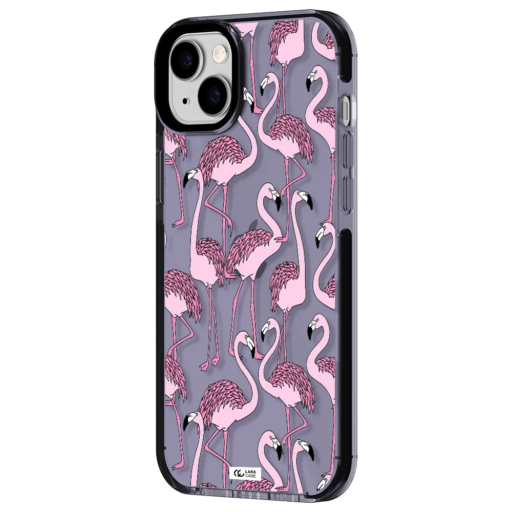 Flamingo Apple iPhone 14 plus impact Lilac Case