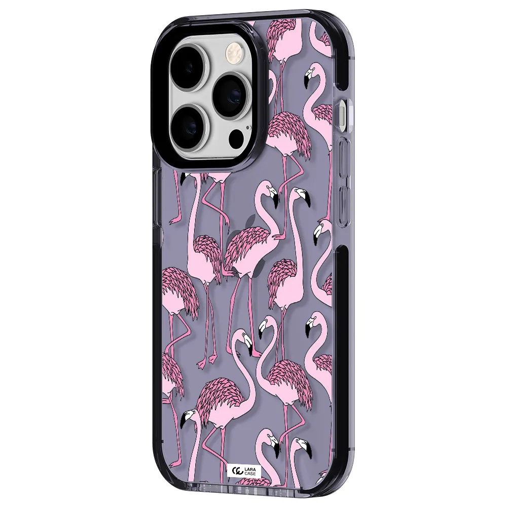 Flamingo Apple iPhone 14 pro impact Lilac Case