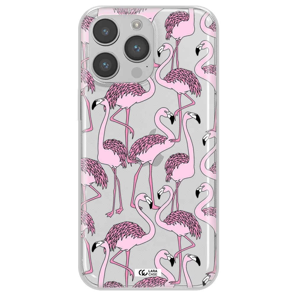 Flamingo Apple iPhone 14 pro max Clear TPU Case