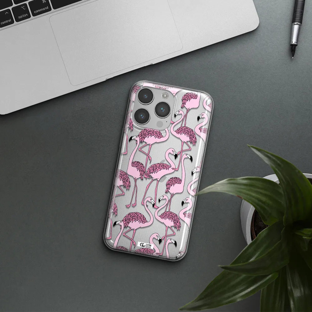 Flamingo Apple iPhone 14 pro max Clear TPU Case