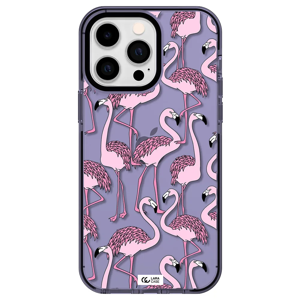 Flamingo Apple iPhone 15 Pro Max impact Lilac Case