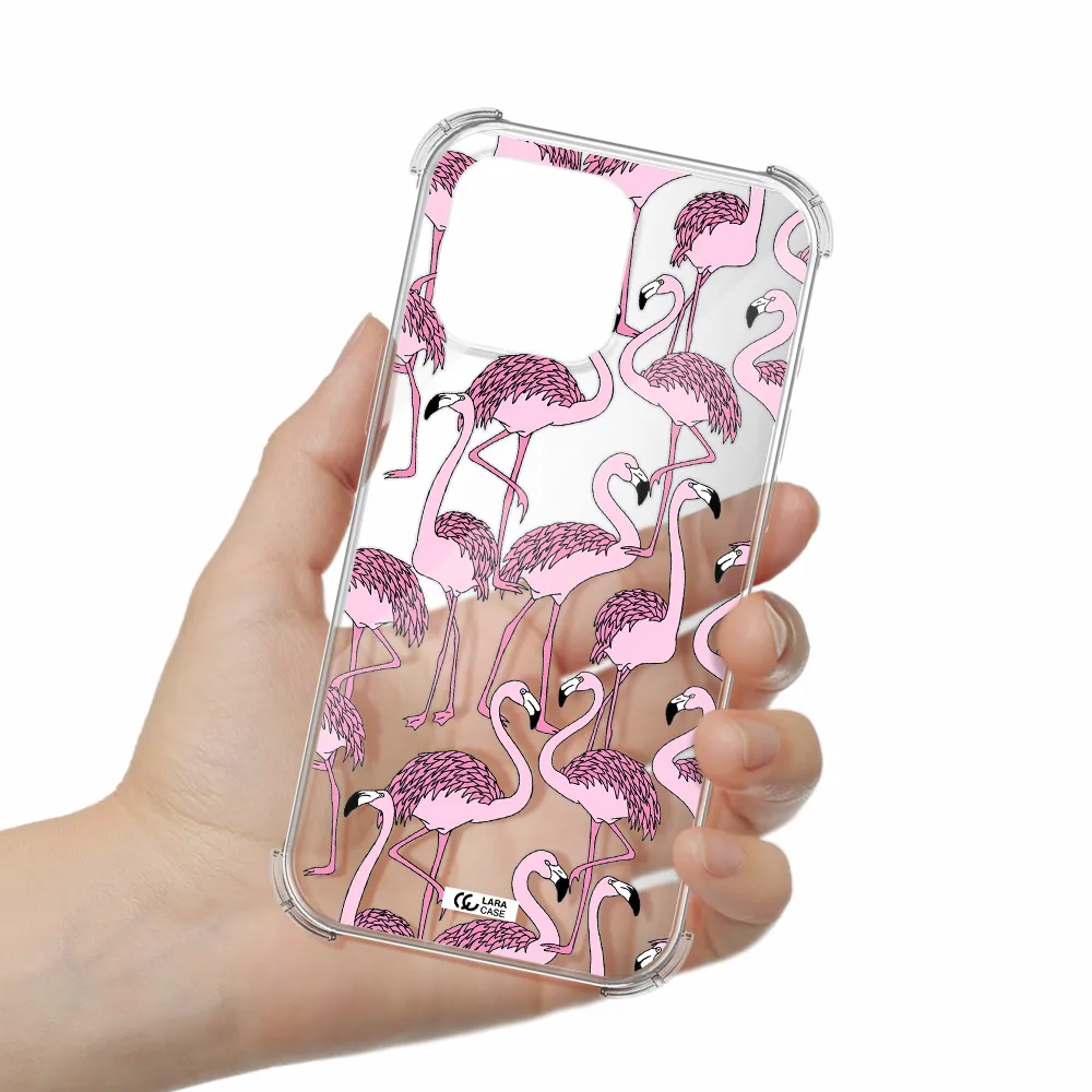 Flamingo Apple Iphone 16 Pro Max Clear Pc Case