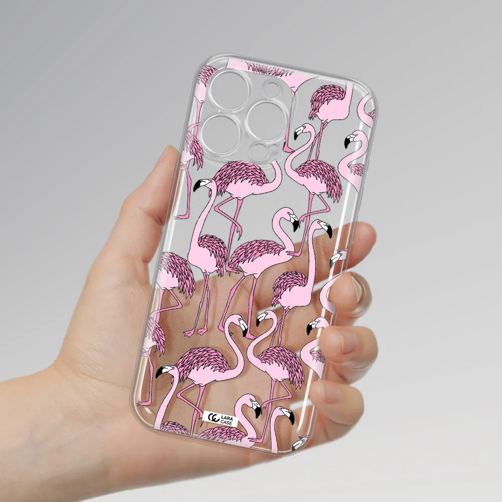 Flamingo Apple Iphone 16 Pro Max Clear Tpu Case
