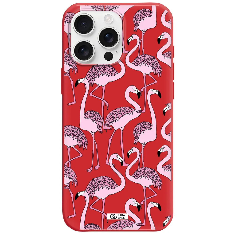 Flamingo Apple Iphone 16 Pro Max Silicone Stone Case