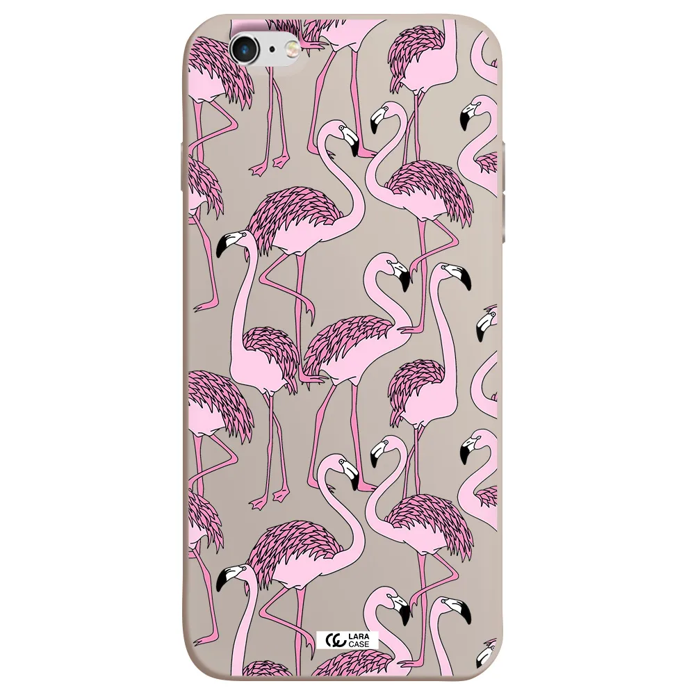 Flamingo Apple iPhone 6 plus Silicone Stone Case
