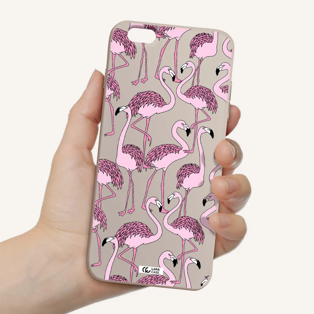 Flamingo Apple iPhone 6 s plus Silicone Stone Case