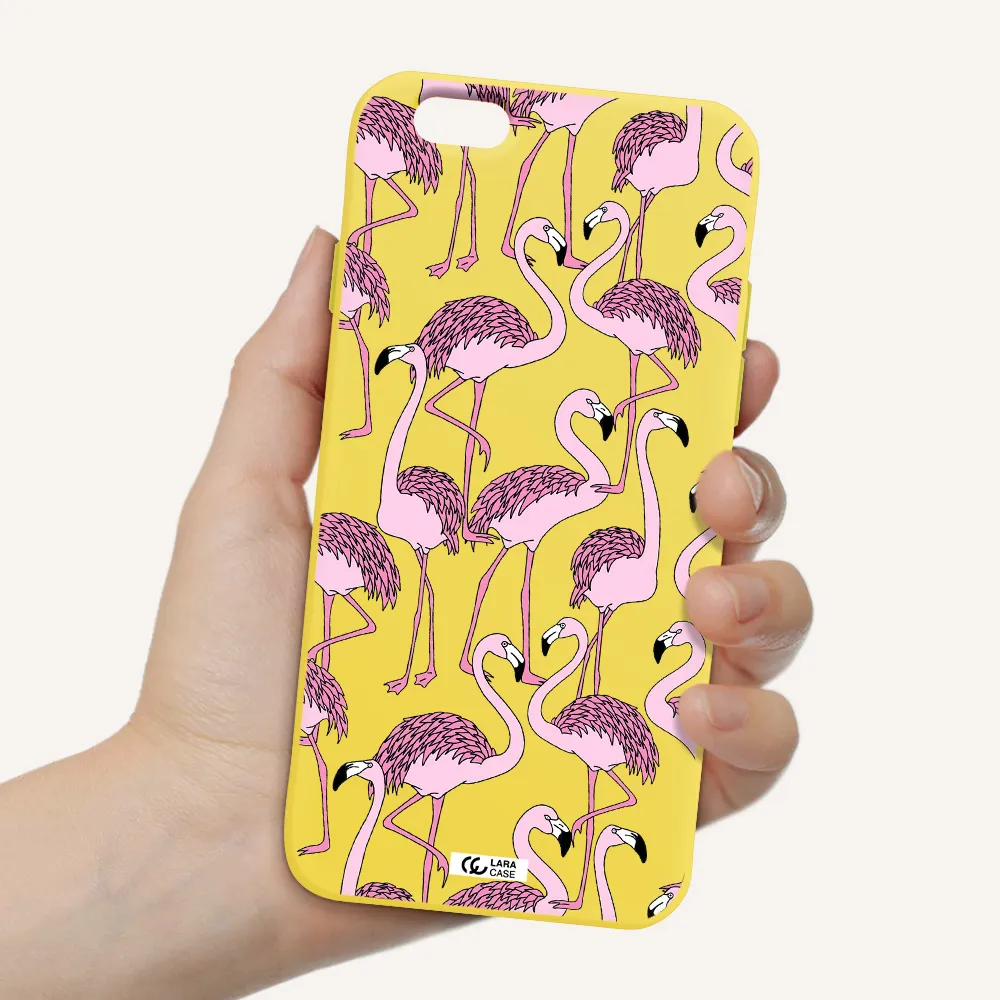 Flamingo Apple iPhone 6 Silicone canary yellow Case