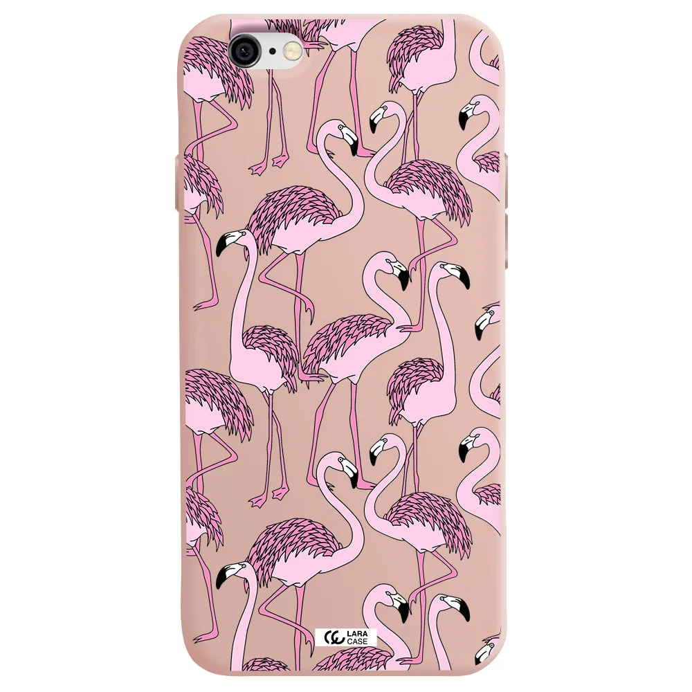 Flamingo Apple iPhone 6 Silicone pastel pink Case