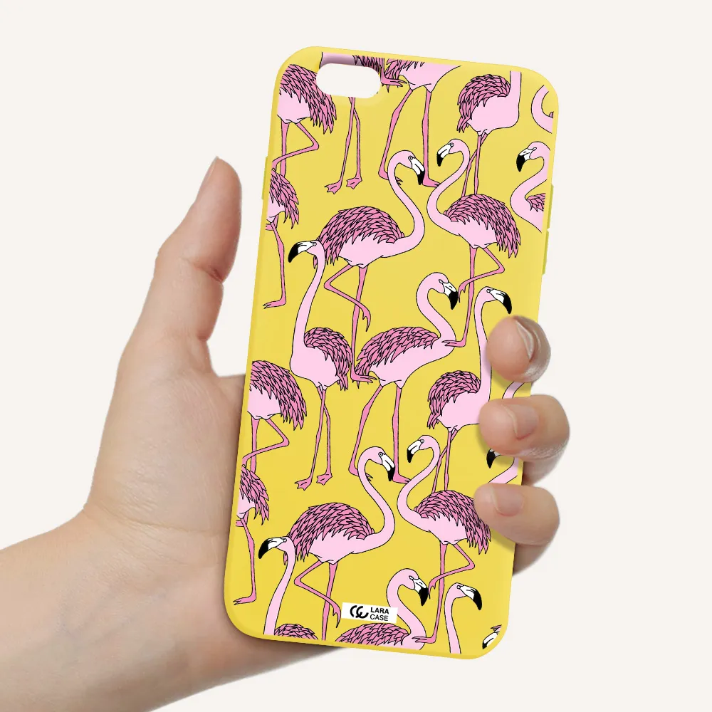 Flamingo Apple iPhone 6S Silicone canary yellow Case