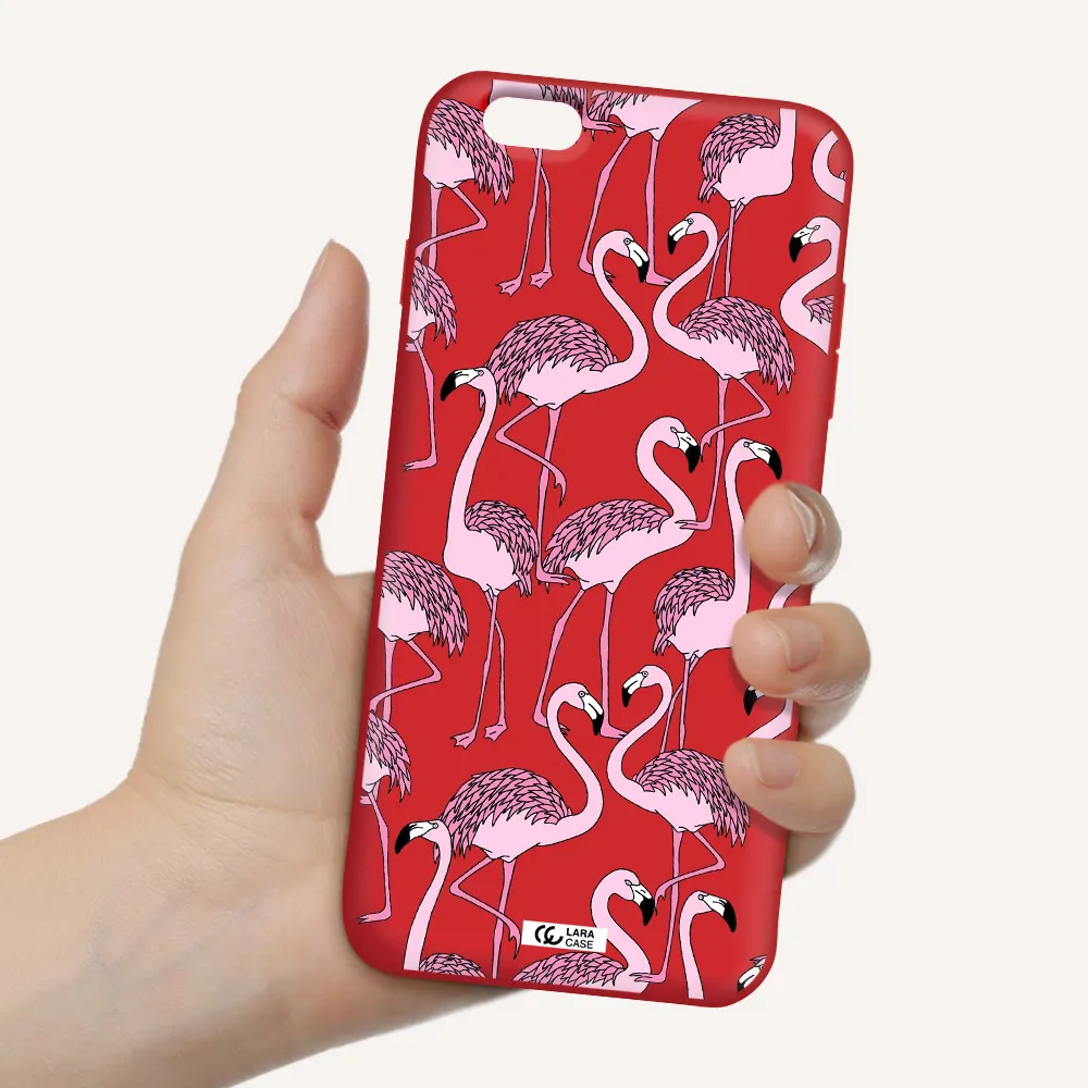 Flamingo Apple iPhone 6S Silicone Imperial Red Case