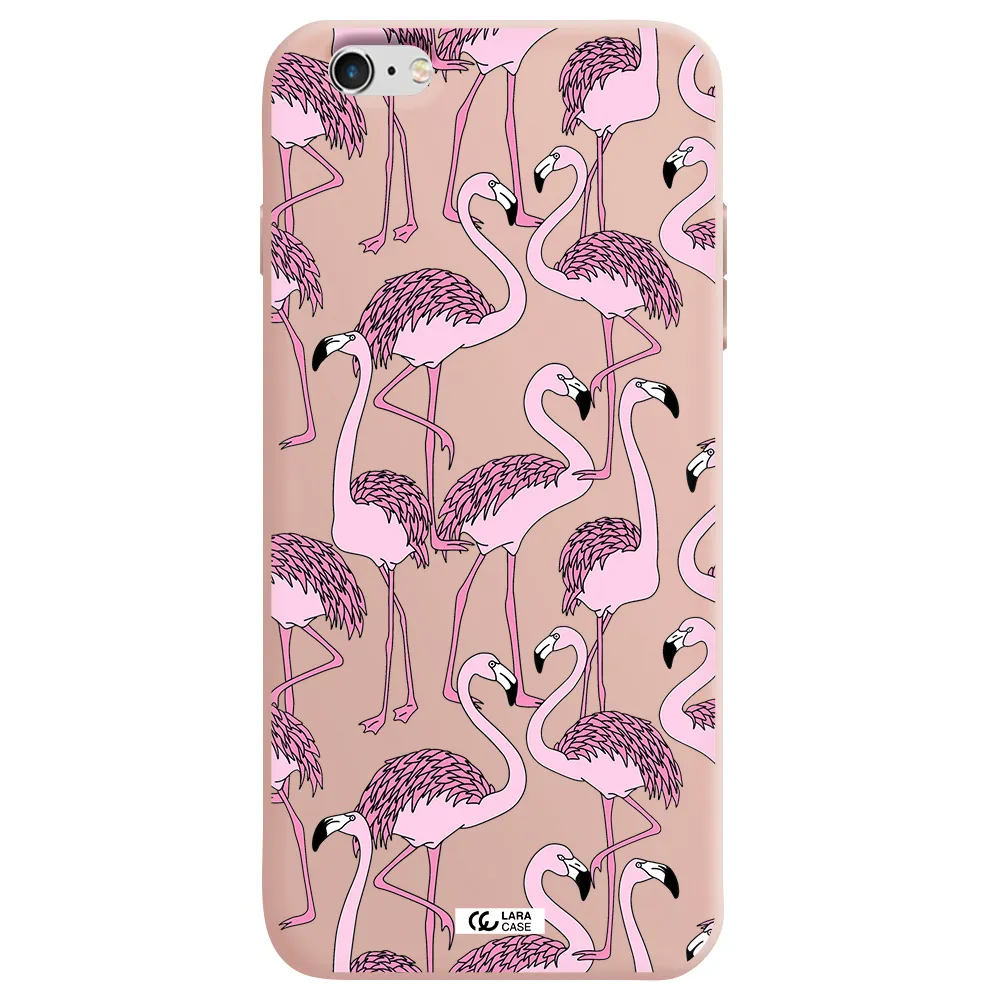Flamingo Apple iPhone 6S Silicone pastel pink Case