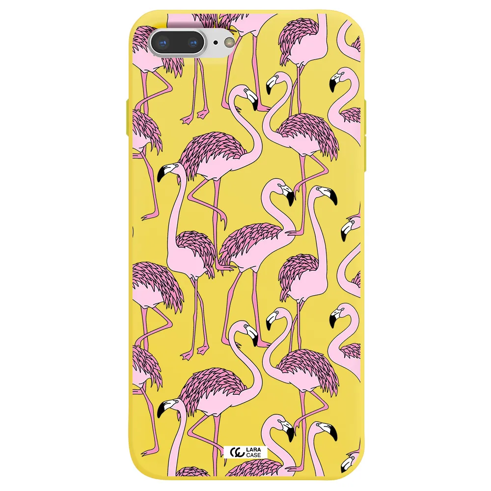Flamingo Apple iPhone 7 plus Silicone canary yellow Case