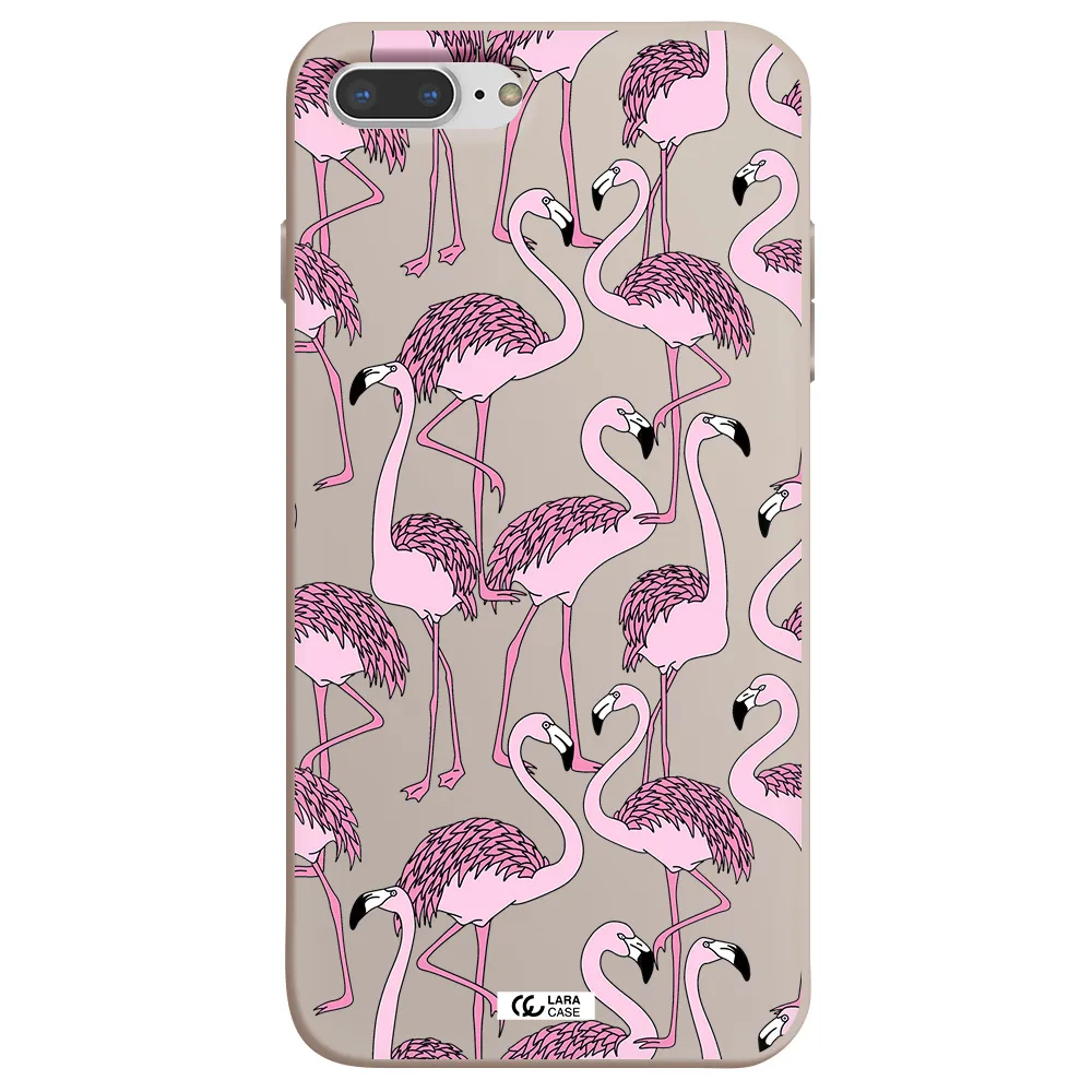 Flamingo Apple iPhone 7 plus Silicone Stone Case