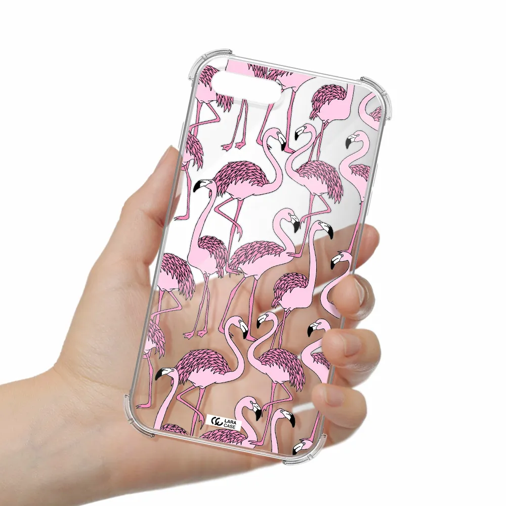 Flamingo Apple iPhone 8 plus Clear PC Case