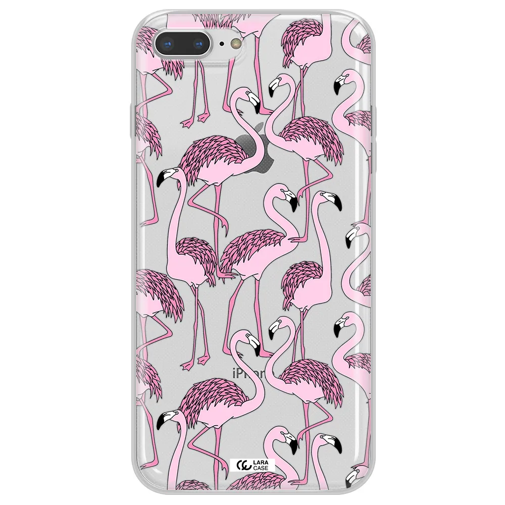 Flamingo Apple iPhone 8 plus Clear TPU Case