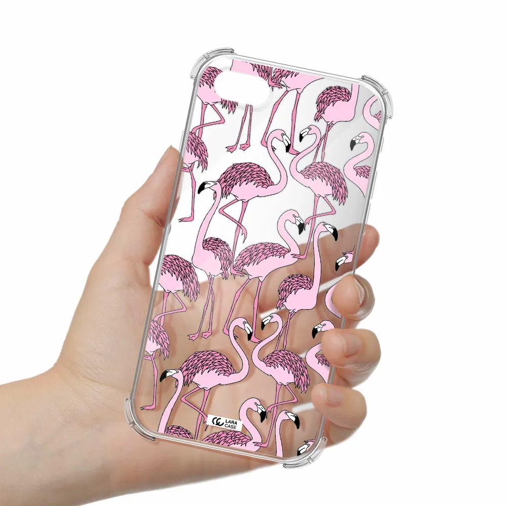 Flamingo Apple iPhone se 2020 Clear PC Case