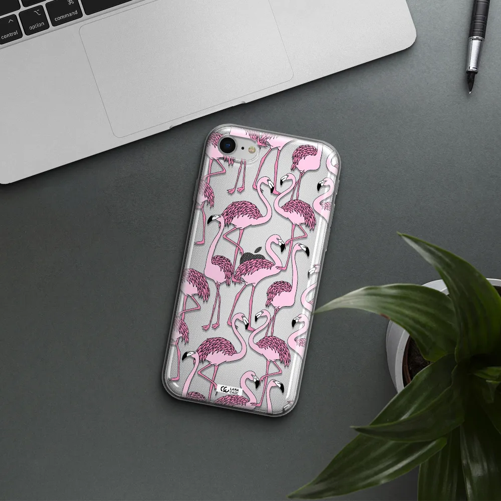 Flamingo Apple Iphone Se 2020 Clear Tpu Case