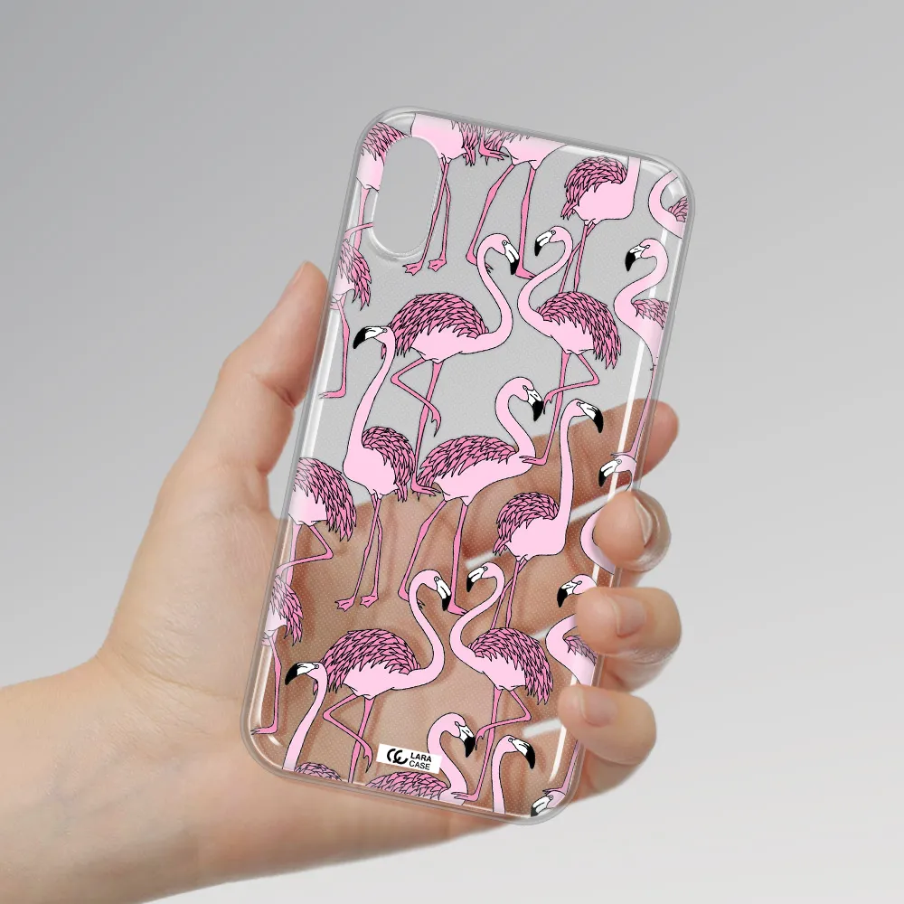 Flamingo Apple iPhone X Clear TPU Case