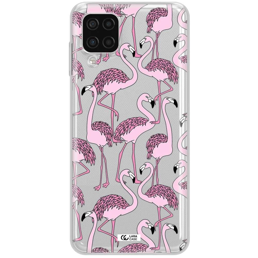 Flamingo Samsung A12 4g Clear TPU Case