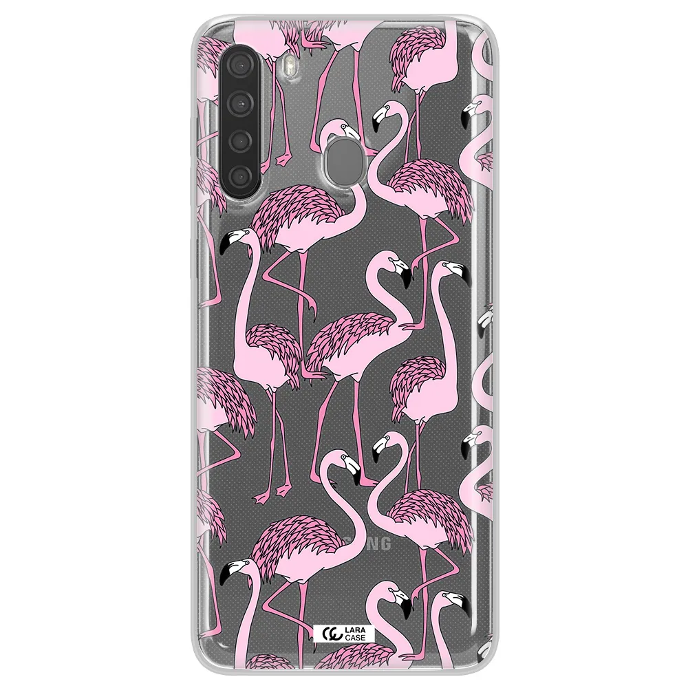 Flamingo Samsung A21 Clear TPU Case