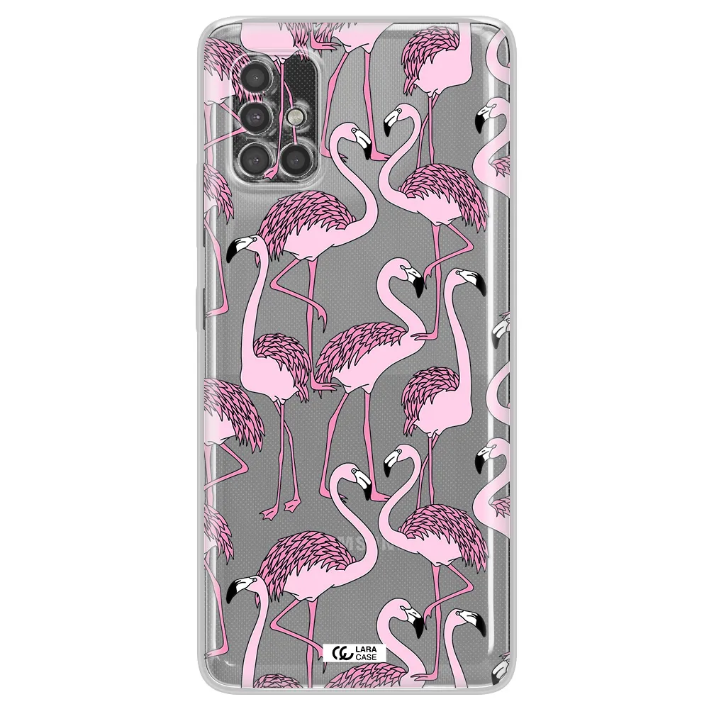 Flamingo Samsung A40S Clear Tpu Case