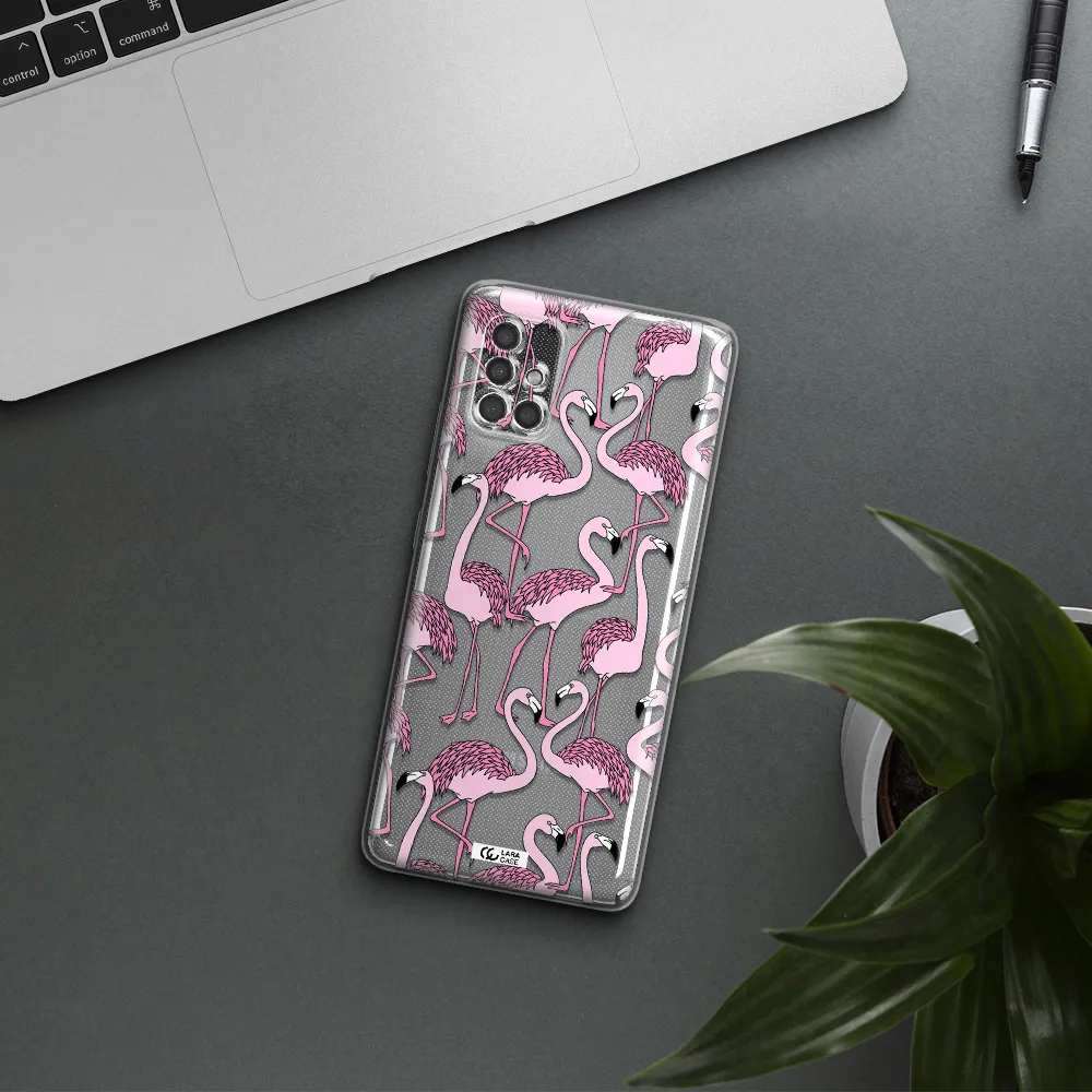 Flamingo Samsung A40S Clear Tpu Case