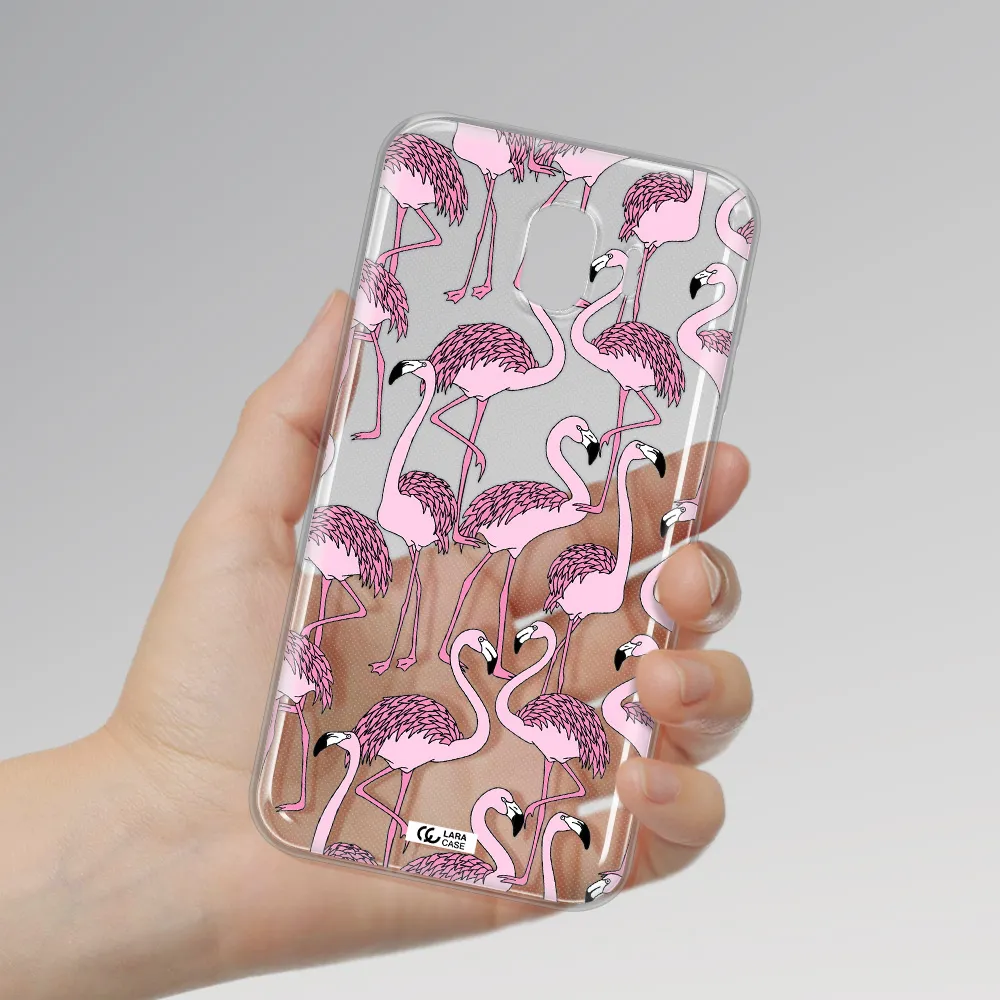 Flamingo Samsung J4 Clear TPU Case