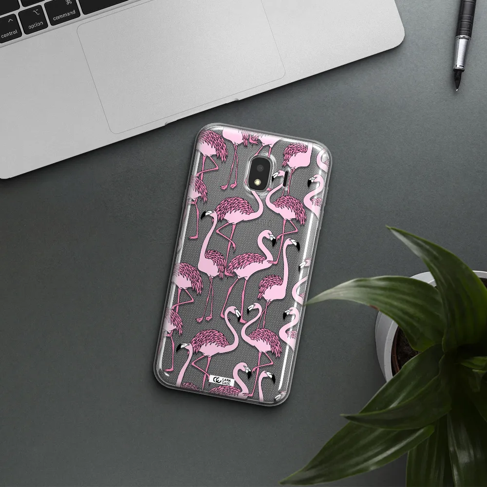 Flamingo Samsung J4 Clear TPU Case