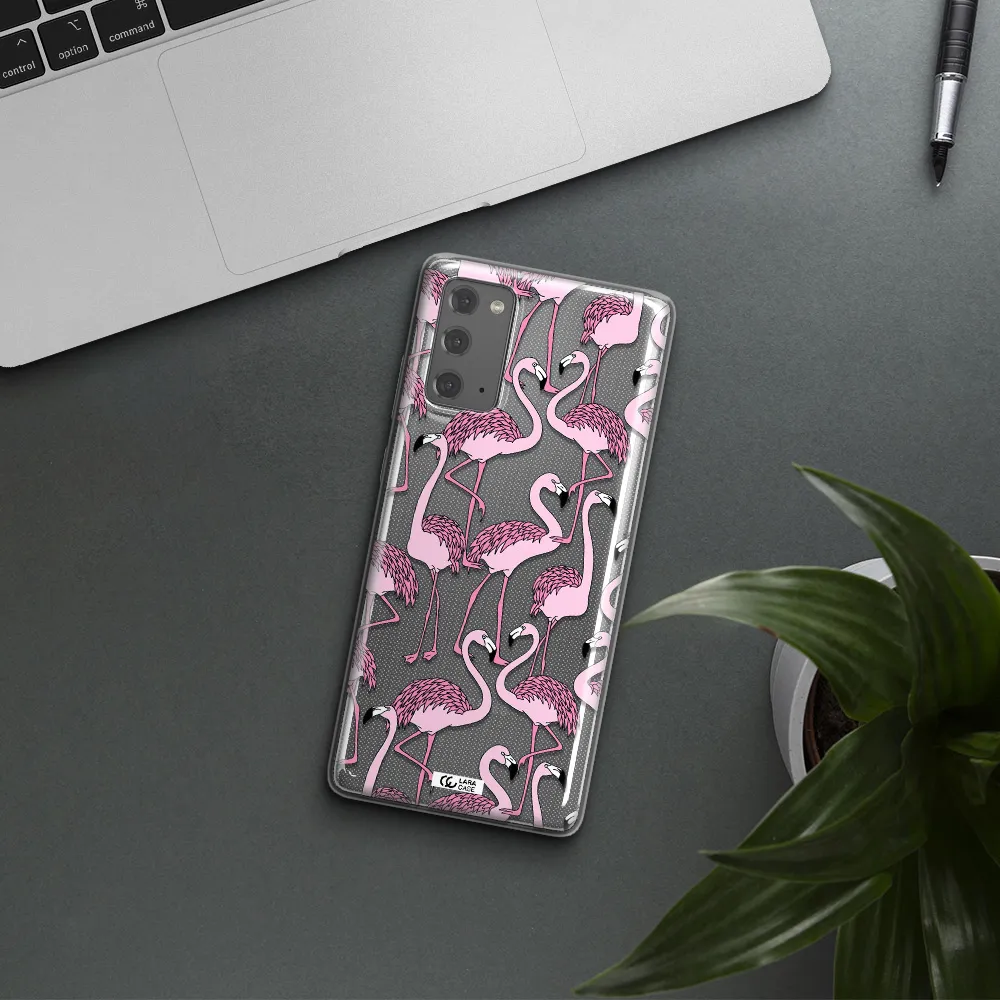 Flamingo Samsung Note 20 Clear TPU Case
