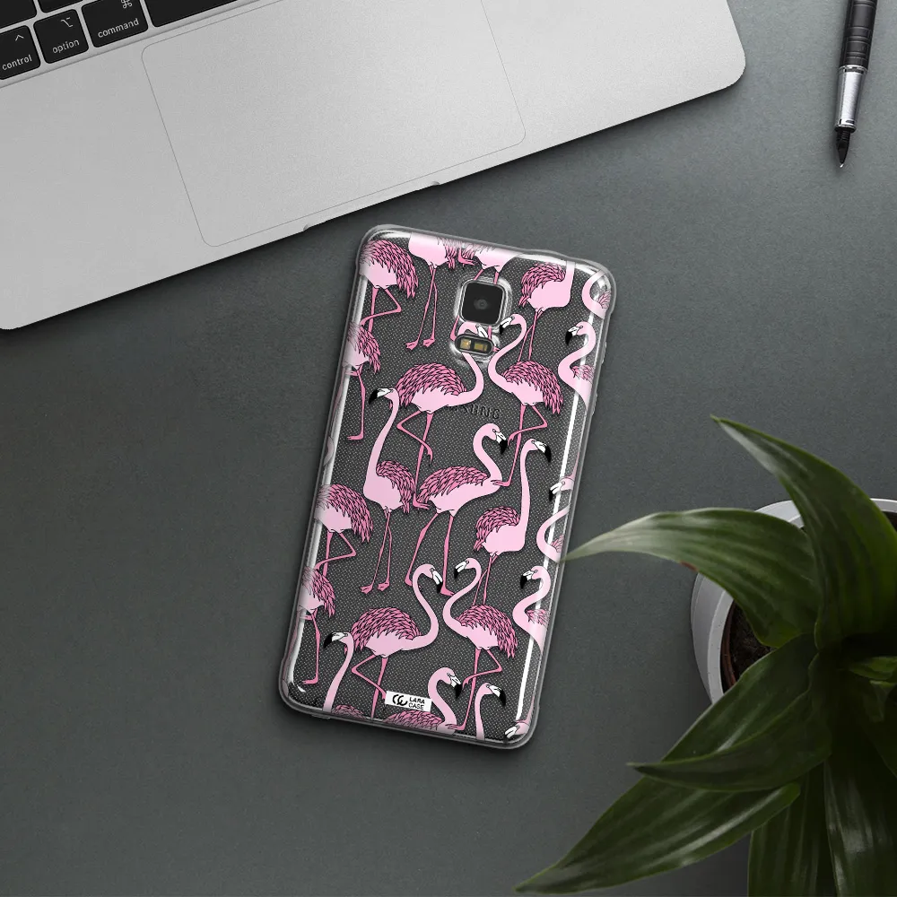 Flamingo Samsung Note 4 Clear TPU Case
