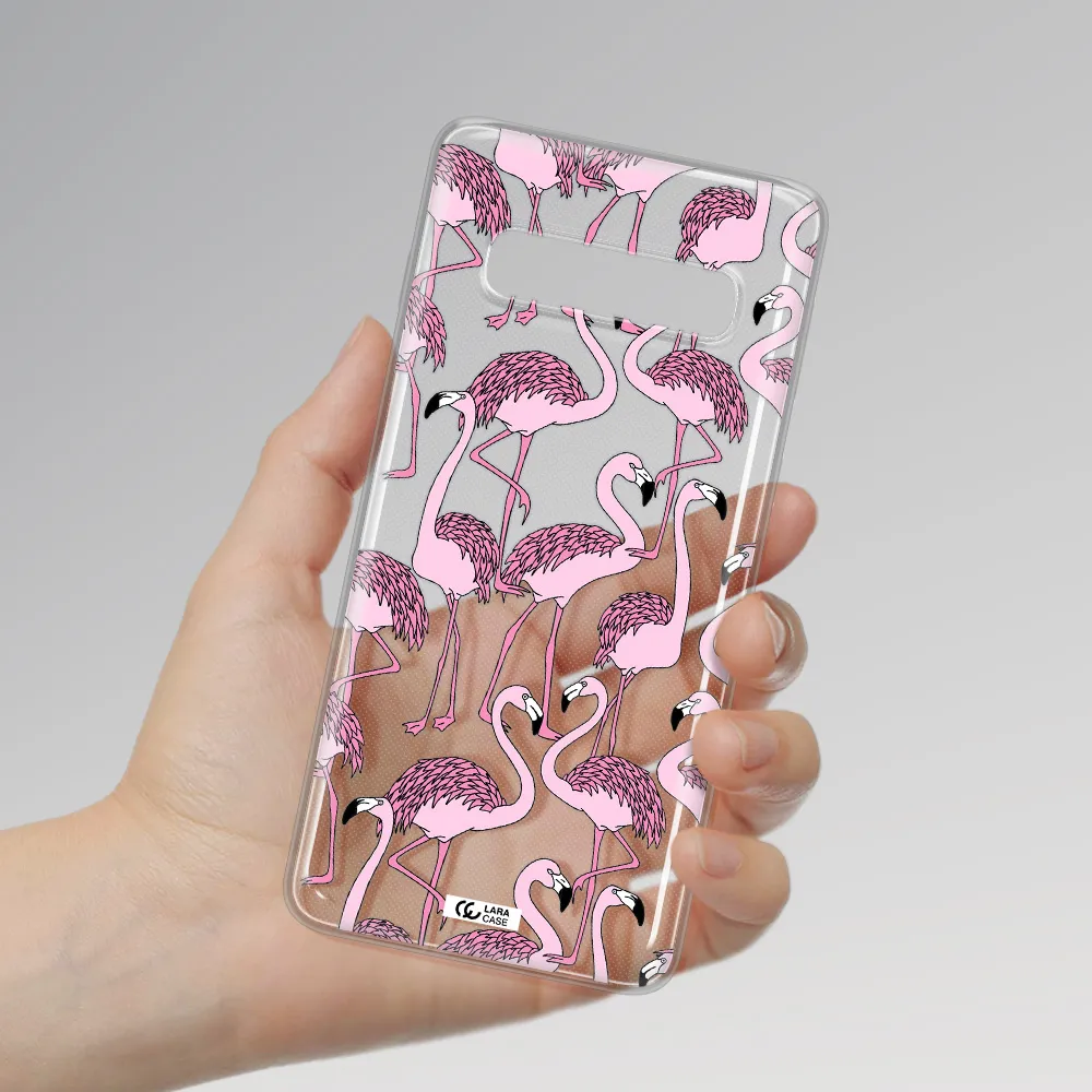 Flamingo Samsung S10 Clear TPU Case