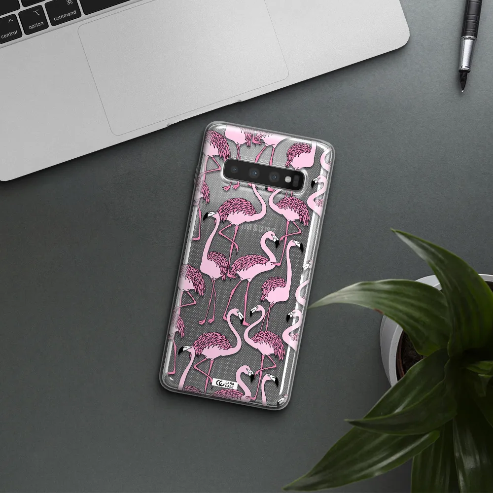 Flamingo Samsung S10 Clear TPU Case