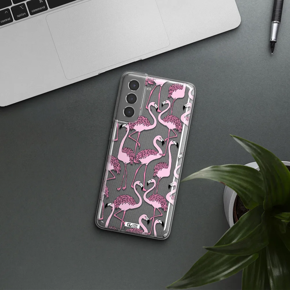 Flamingo Samsung S21 Clear TPU Case
