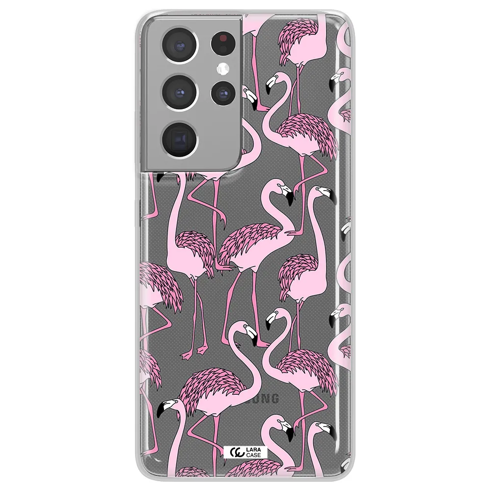 Flamingo Samsung S21 Ultra Clear TPU Case