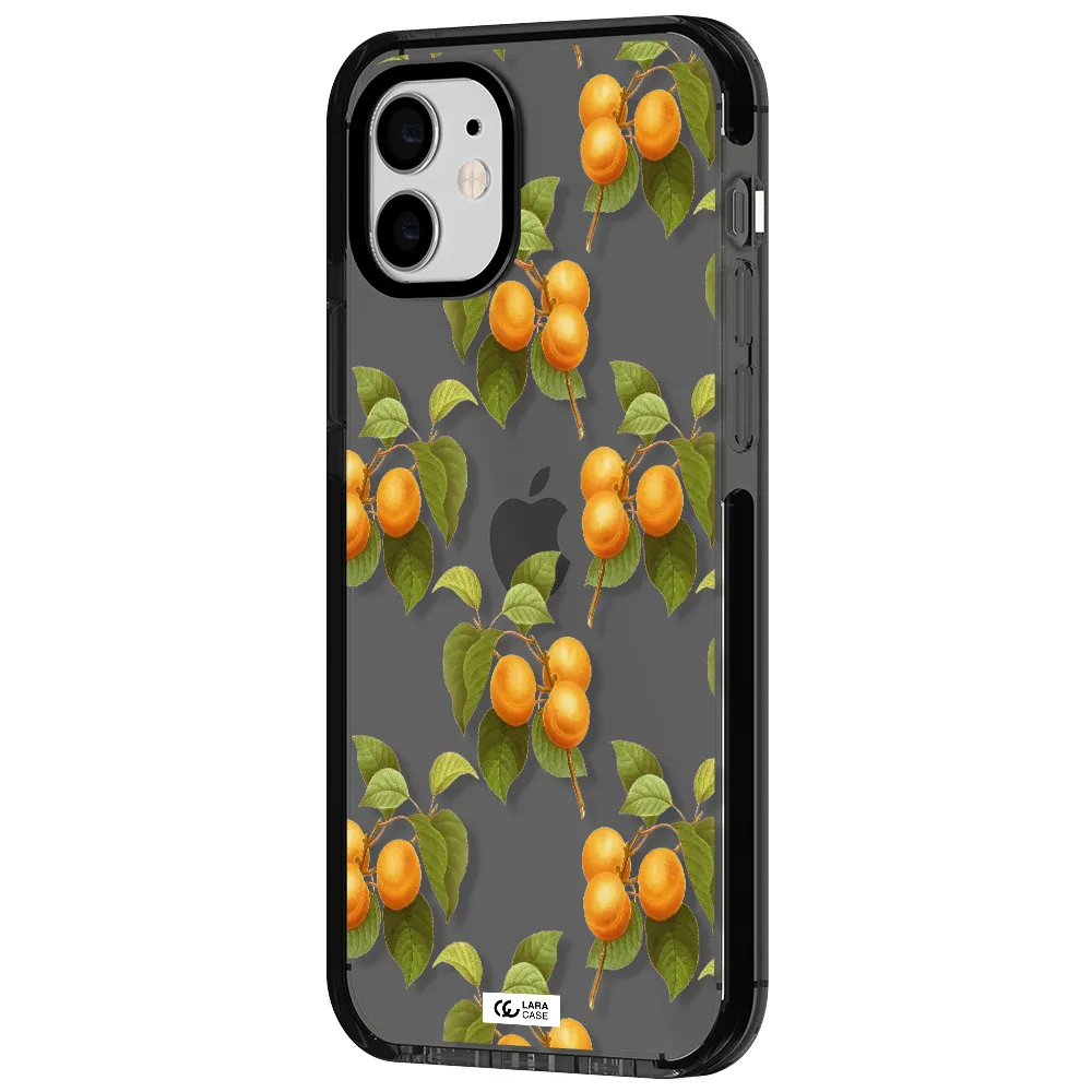 Apricot Apple iPhone 11 impact Smoke Black Case