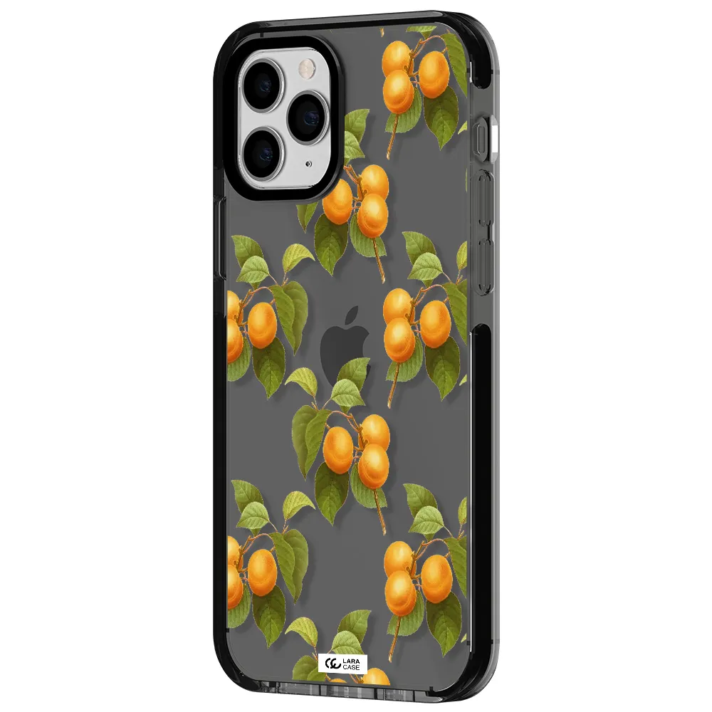 Apricot Apple iPhone 11 pro impact Smoke Black Case