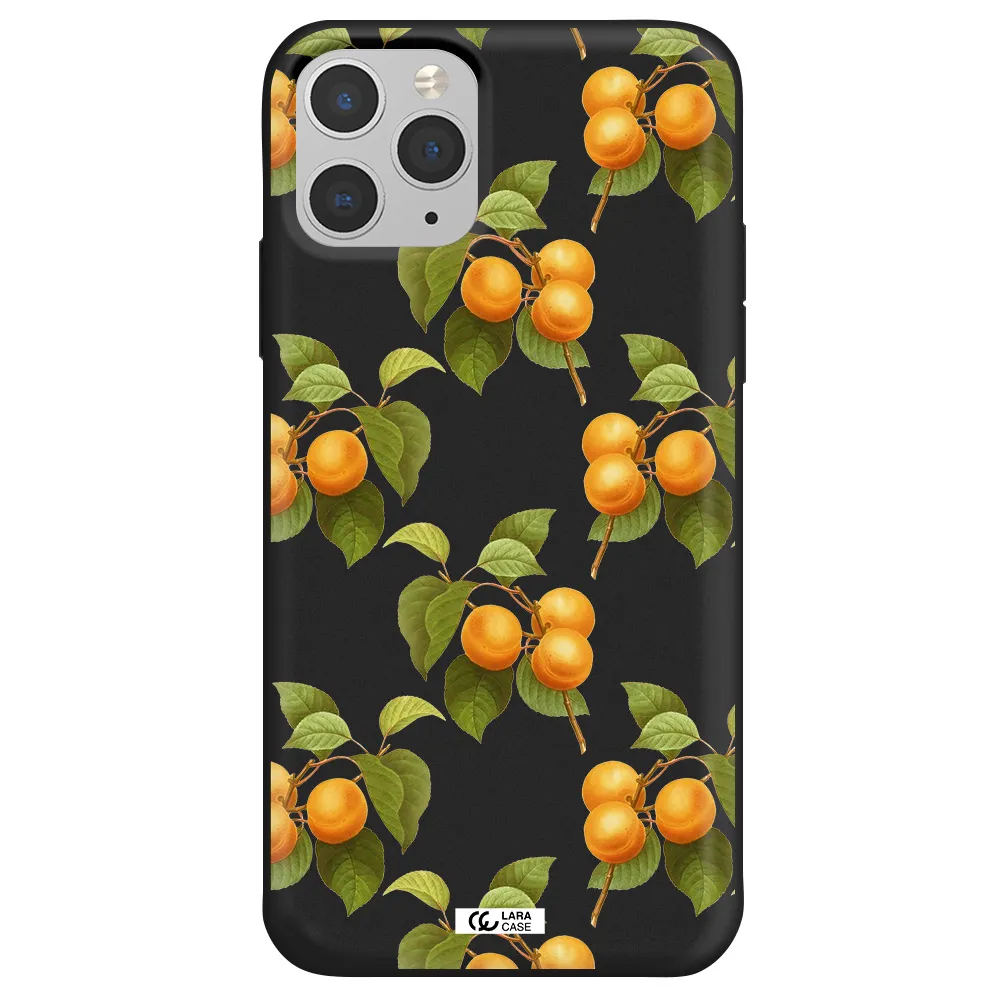 Apricot Apple iPhone 11 pro max Silicone black Case