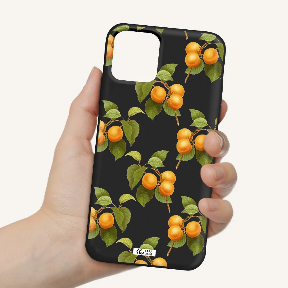 Apricot Apple iPhone 11 pro max Silicone black Case