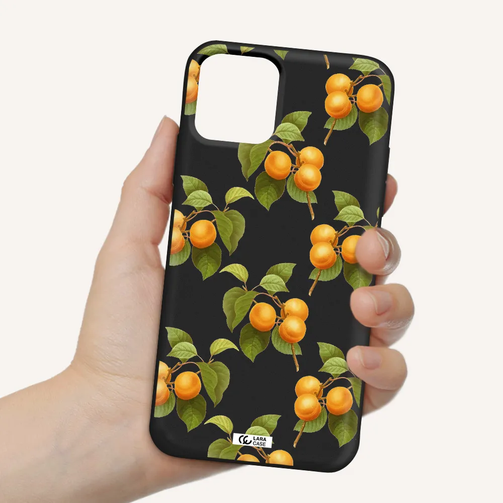 Apricot Apple iPhone 11 pro Silicone black Case
