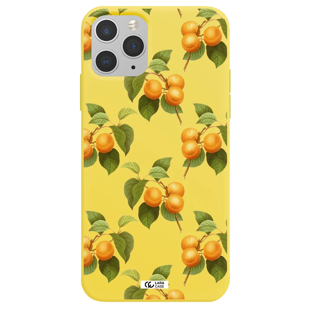 Apricot Apple iPhone 11 pro Silicone canary yellow Case