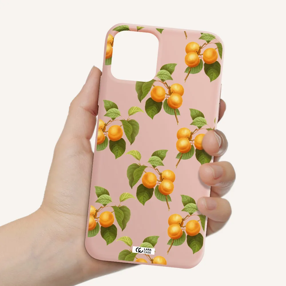 Apricot Apple iPhone 11 pro Silicone pastel pink Case