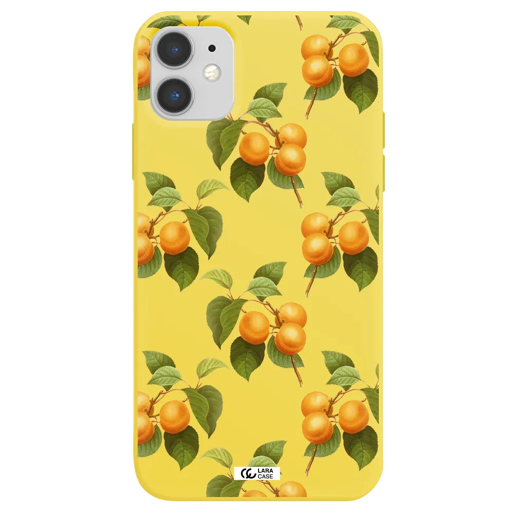 Apricot Apple iPhone 11 Silicone canary yellow Case