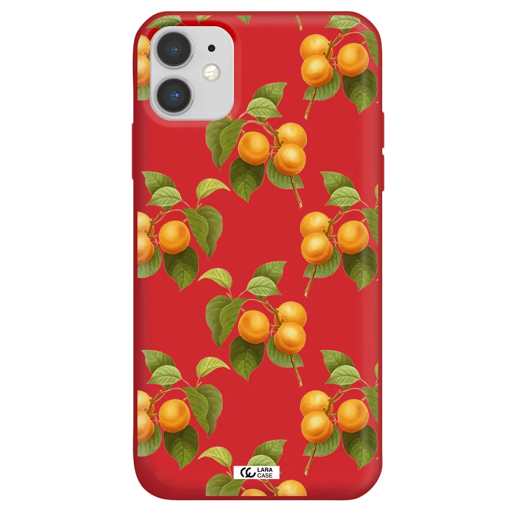 Apricot Apple iPhone 11 Silicone Imperial Red Case