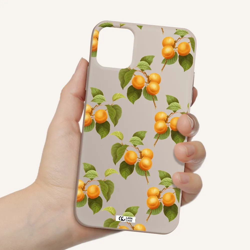 Apricot Apple iPhone 11 Silicone Stone Case